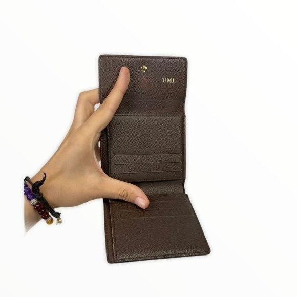 Authentic Louis Vuitton Wallet Damier Azur Leather LV Vintage - Picture 8 of 11